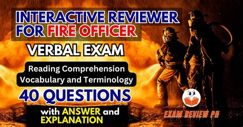 fire officer examination reviewer|PART 1 .